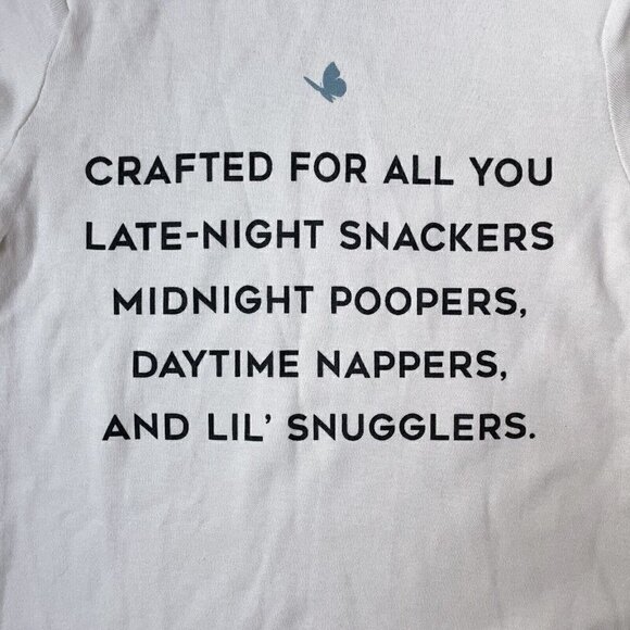 Colored Organics Ivory One Piece Pajamas Cute Graphics Infant 6-12 Months - Picture 7 of 10